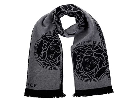 шарф versace много лого|versace wool scarf.